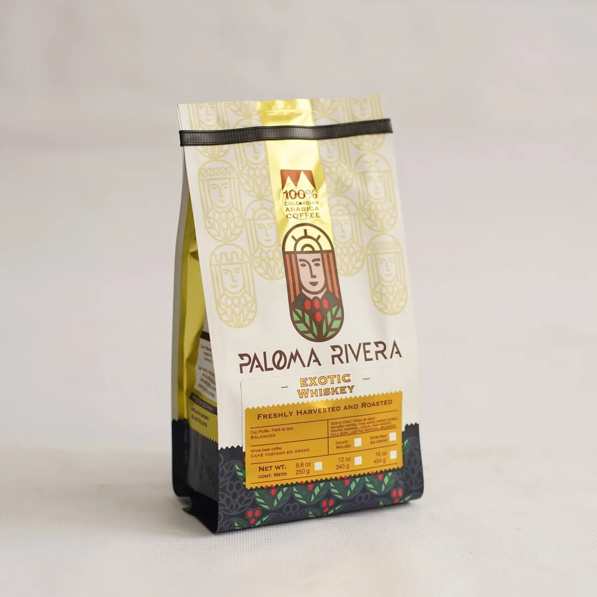 Paloma Rivera Exotic Coffee beans Duo – Origen 454g + Exotic Whiskey 250g