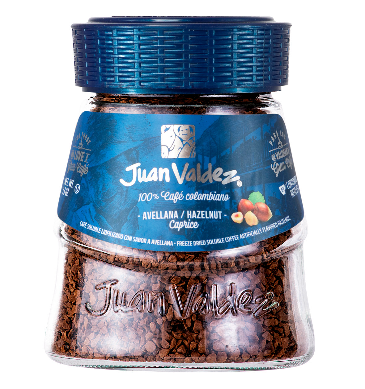 Juan Valdez Freeze-Dried Instant Coffee – Hazelnut Flavor (95g)